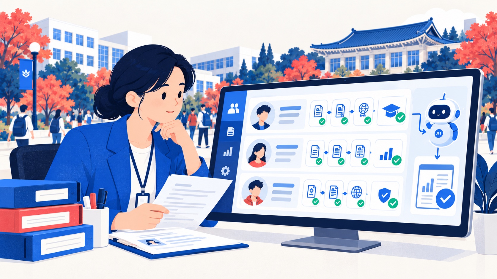 한국 대학 정문